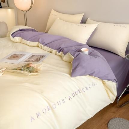 91家纺网 家纺一手货源 找家纺 秋冬全棉加厚磨毛四件套纯棉刺绣活性床上用品（提供买家秀）