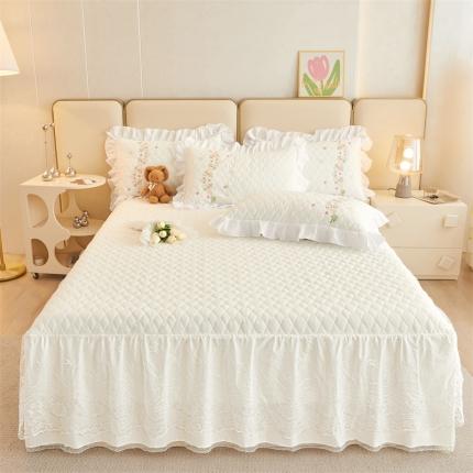 91家纺网 家纺一手货源 找家纺 （总）宜凡 2023新A类云柔棉床笠式床裙三件套