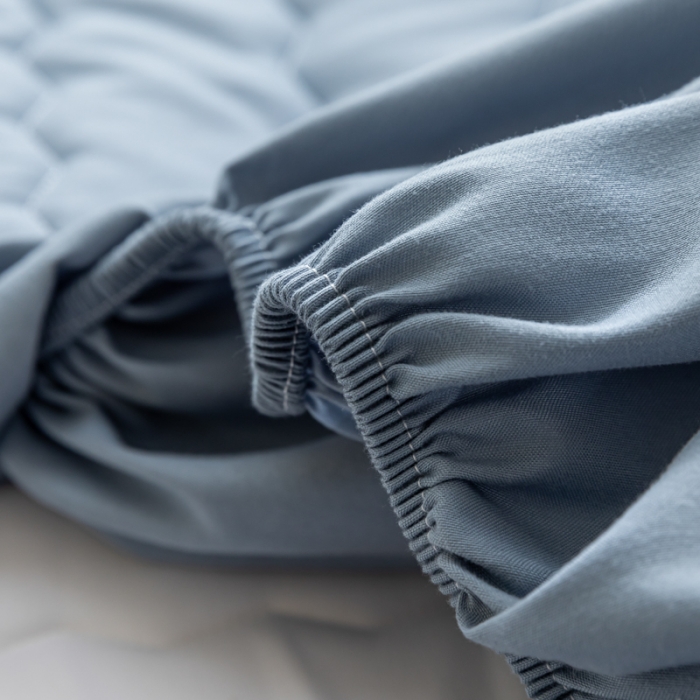 91家纺网 家纺一手货源 找家纺 鑫钰 2023新款亲肤棉新疆棉花原棉床笠床罩床垫保护垫 宝石蓝