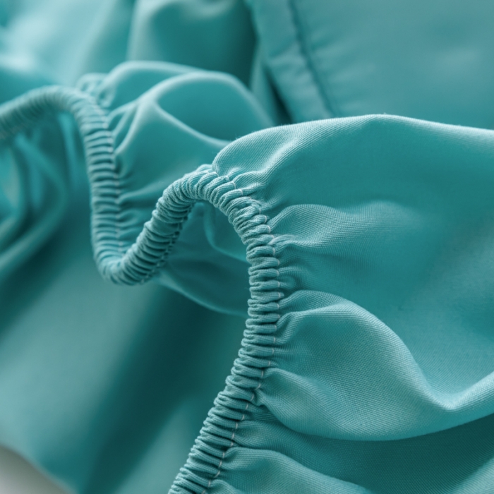 91家纺网 家纺一手货源 找家纺 鑫钰 2023新款亲肤棉新疆棉花原棉床笠床罩床垫保护垫 孔雀绿