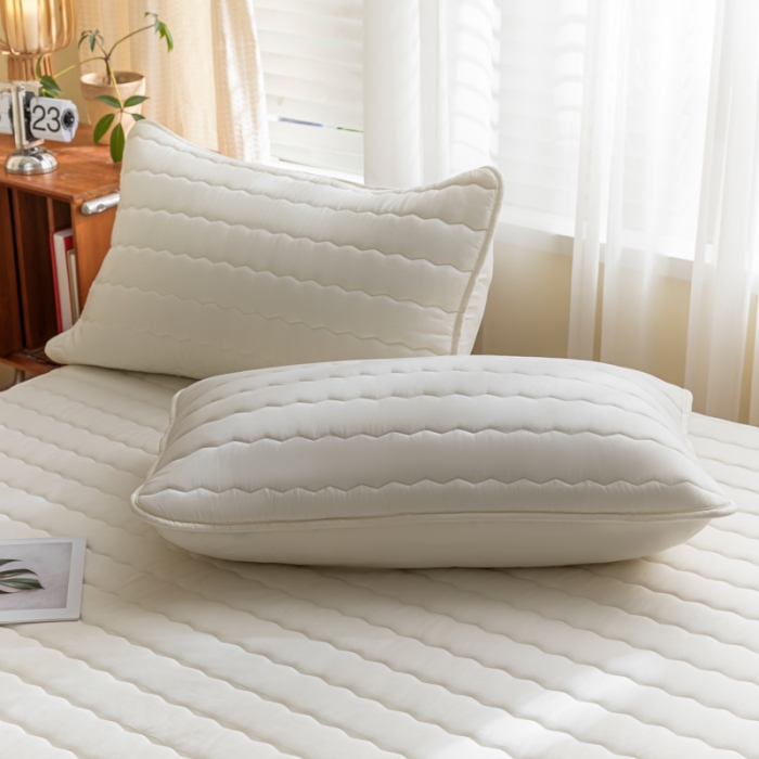 91家纺网 家纺一手货源 找家纺 鑫钰 2023新款亲肤棉新疆棉花原棉床笠床罩床垫保护垫 珍珠白