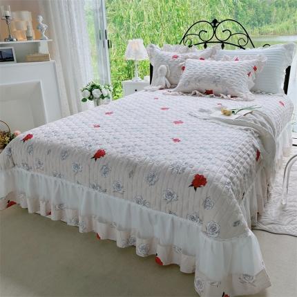 91家纺网 家纺一手货源 找家纺 （总）菊上 2023秋冬新款欧根纱系列单品床盖