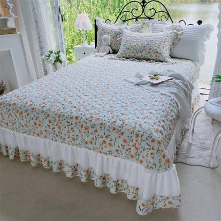 91家纺网 家纺一手货源 找家纺 （总）菊上 2023秋冬新款欧根纱系列单品床盖