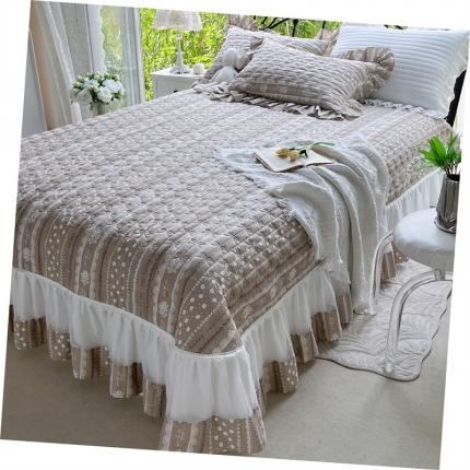 91家纺网 家纺一手货源 找家纺 （总）菊上 2023秋冬新款欧根纱系列单品床盖