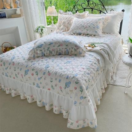 91家纺网 家纺一手货源 找家纺 （总）菊上 2023秋冬新款欧根纱系列单品床盖