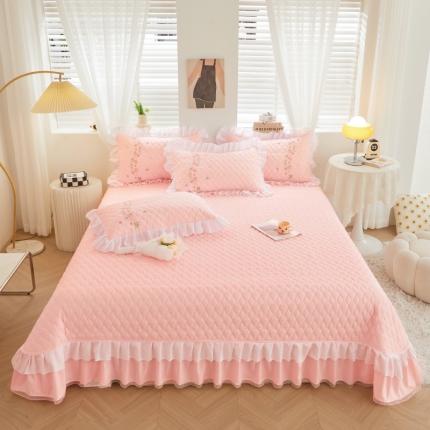 宜凡 2023新款A类云柔棉床盖夹棉三件套 雅思玉