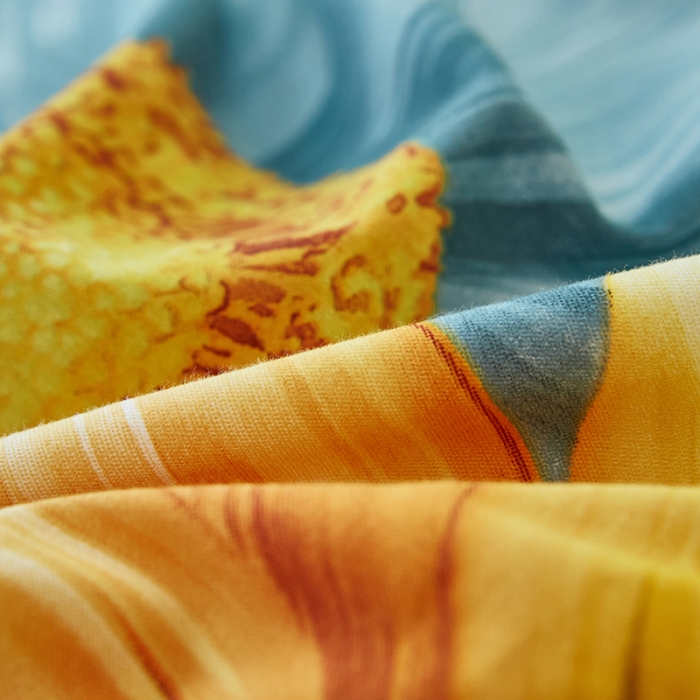 91家纺网 家纺一手货源 找家纺 雲归梦 2023年新款加厚全棉生态磨毛大版四件套 灿烂绿