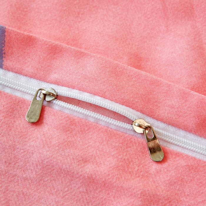 91家纺网 家纺一手货源 找家纺 雲归梦 2023年新款加厚全棉生态磨毛大版四件套 和颜悦色粉