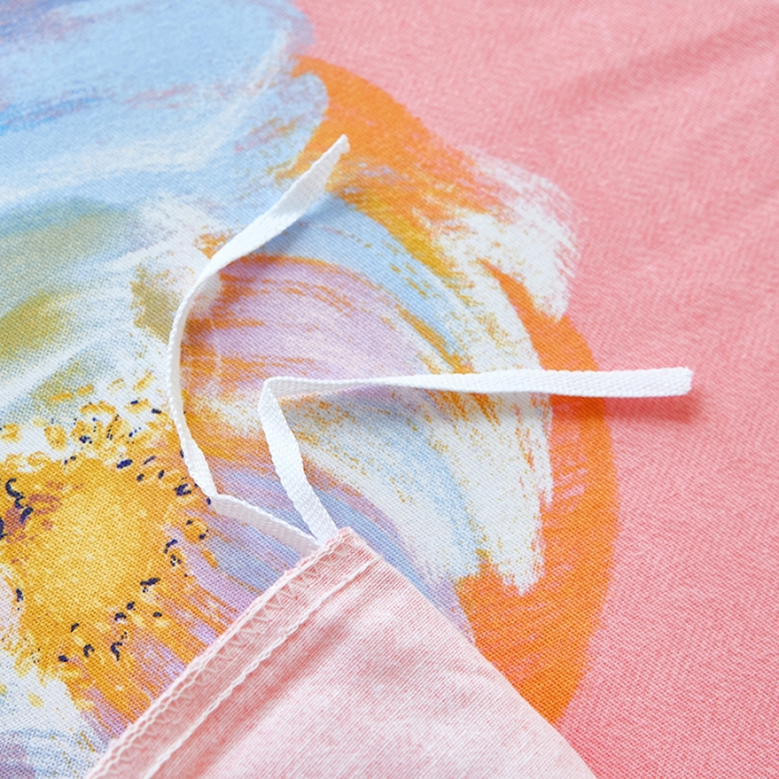 91家纺网 家纺一手货源 找家纺 雲归梦 2023年新款加厚全棉生态磨毛大版四件套 和颜悦色粉