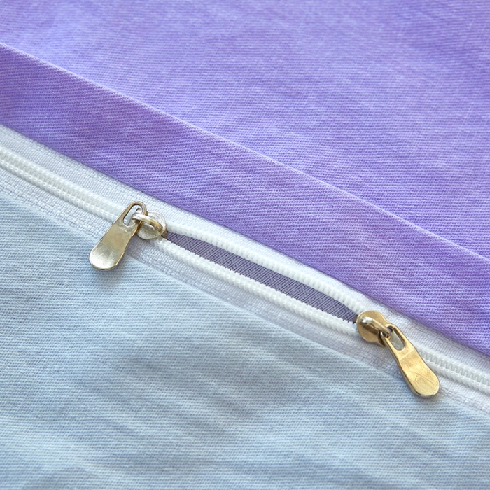 91家纺网 家纺一手货源 找家纺 雲归梦 2023年新款加厚全棉生态磨毛大版四件套 欢乐一夏紫