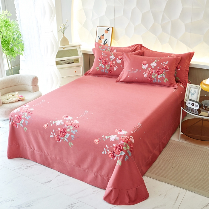 91家纺网 家纺一手货源 找家纺 雲归梦 2023年新款加厚全棉生态磨毛大版四件套 浪漫美景米