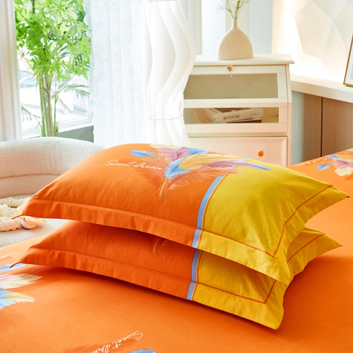 91家纺网 家纺一手货源 找家纺 雲归梦 2023年新款加厚全棉生态磨毛大版四件套 诺羽倾心