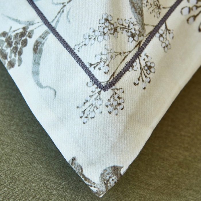 91家纺网 家纺一手货源 找家纺 雲归梦 2023年新款加厚全棉生态磨毛大版四件套 飘絮米