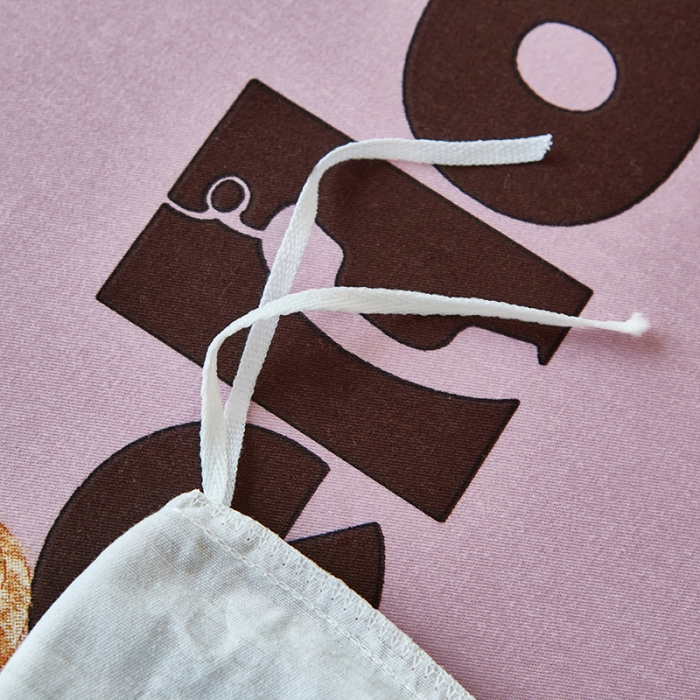 91家纺网 家纺一手货源 找家纺 雲归梦 2023年新款加厚全棉生态磨毛大版四件套 遇见粉