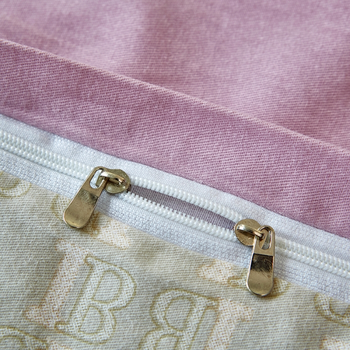 91家纺网 家纺一手货源 找家纺 雲归梦 2023年新款加厚全棉生态磨毛大版四件套 遇见粉