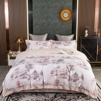 91家纺网 家纺一手货源 找家纺 （总）氧家 2025新款100支全棉数码印花四件套