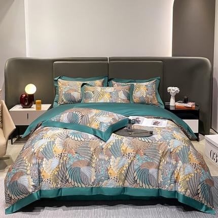 91家纺网 家纺一手货源 找家纺 （总）氧家 2025新款100支全棉数码印花四件套