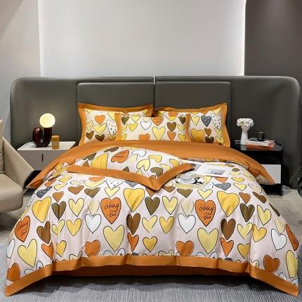 91家纺网 家纺一手货源 找家纺 （总）氧家 2025新款100支全棉数码印花四件套