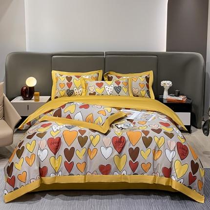 91家纺网 家纺一手货源 找家纺 （总）氧家 2025新款100支全棉数码印花四件套