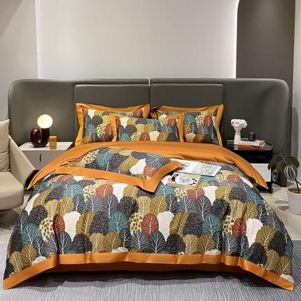 91家纺网 家纺一手货源 找家纺 （总）氧家 2025新款100支全棉数码印花四件套