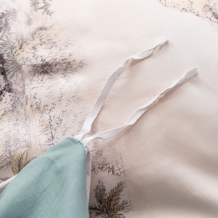 91家纺网 家纺一手货源 找家纺 氧家 2025新款100支全棉数码印花四件套 爱普森兰