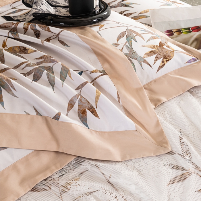 91家纺网 家纺一手货源 找家纺 氧家 2025新款100支全棉数码印花四件套 风雅颂米