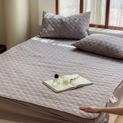 91家纺网 家纺一手货源 找家纺 （总）三味舒屋 2024新款小香风安妮款绗缝加高全棉夹棉床笠