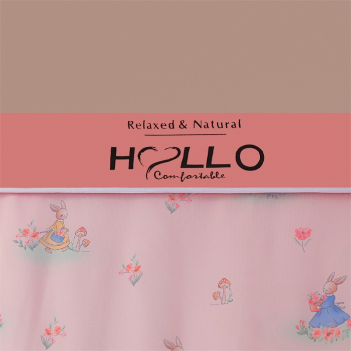 91家纺网 家纺一手货源 找家纺 世婕 2025新款超强涂层遮光学生床帘式蚊帐 兔仙子