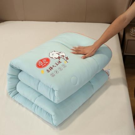 91家纺网 家纺一手货源 找家纺 （总）招财狼床垫 2023新款浪莎A类原棉大豆被冬被被芯