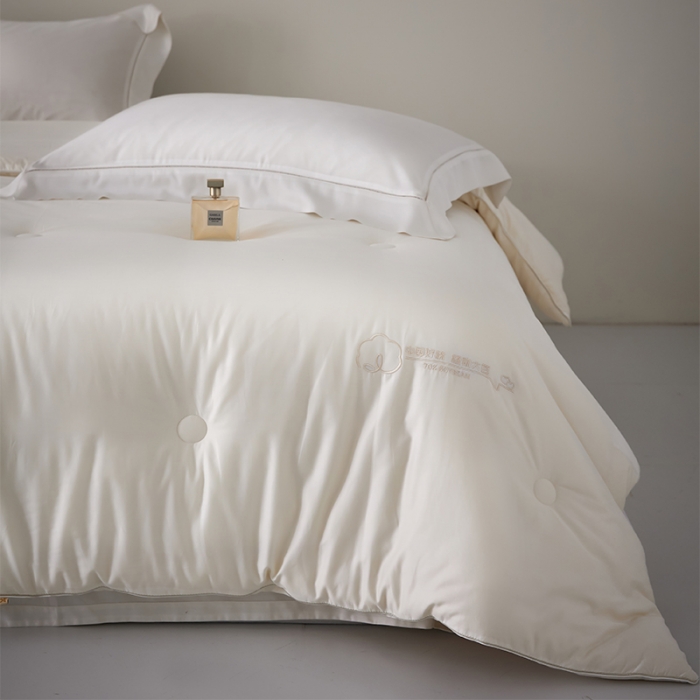 91家纺网 家纺一手货源 找家纺 纪梵茜家纺 高奢李官奇70%大豆被被子被芯-云端场景二