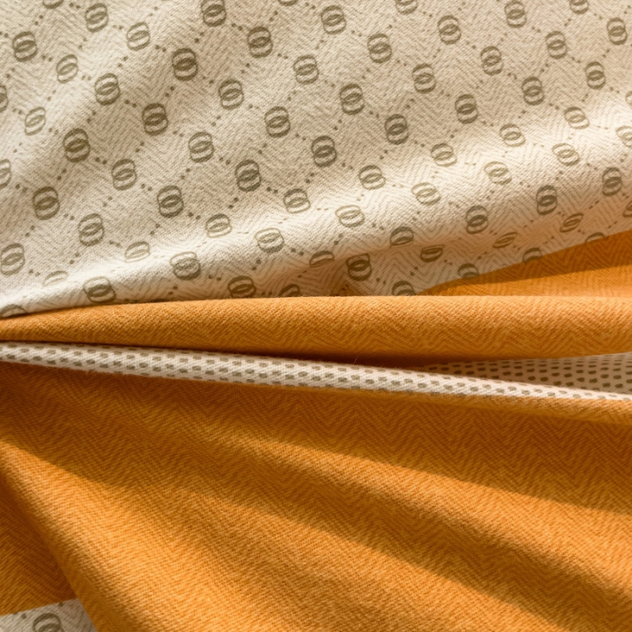 91家纺网 家纺一手货源 找家纺 品乐家纺 2023新款全棉喷气磨毛印花四件套 曼妥思-桔