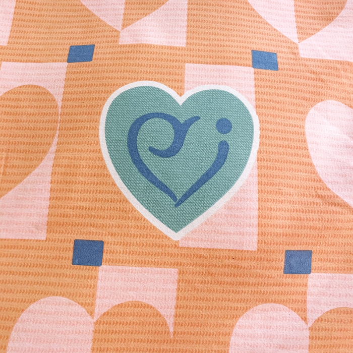 91家纺网 家纺一手货源 找家纺 品乐家纺 2023新款全棉喷气磨毛印花四件套 妙恋-桔