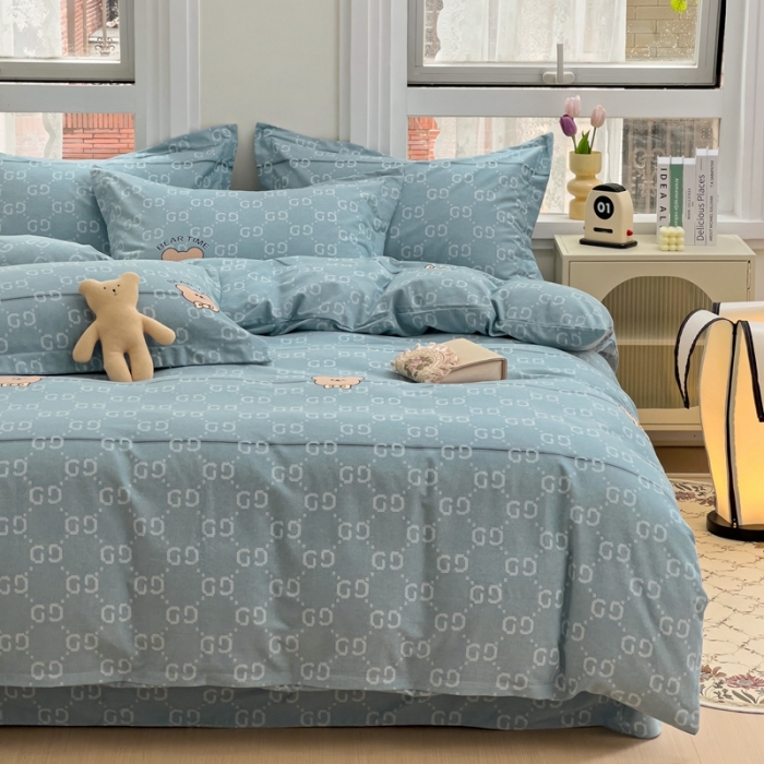 91家纺网 家纺一手货源 找家纺 品乐家纺 2023新款全棉喷气磨毛印花单被套 风尚之约-兰