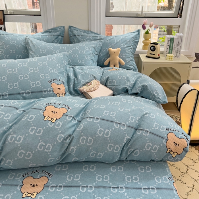 91家纺网 家纺一手货源 找家纺 品乐家纺 2023新款全棉喷气磨毛印花单被套 风尚之约-兰