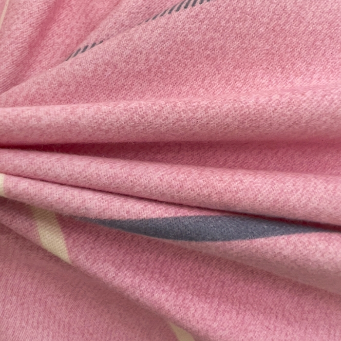 91家纺网 家纺一手货源 找家纺 品乐家纺 2023新款全棉喷气磨毛印花单被套 格鲁尼-粉