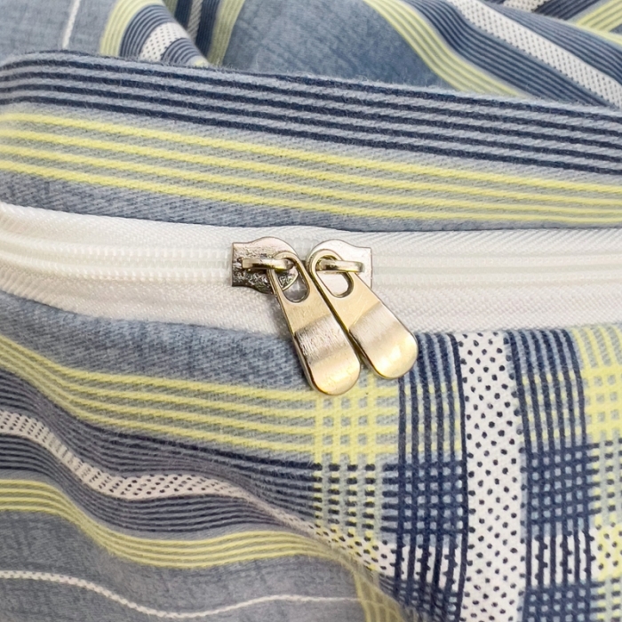 91家纺网 家纺一手货源 找家纺 品乐家纺 2023新款全棉喷气磨毛印花单被套 卡莱尔-灰