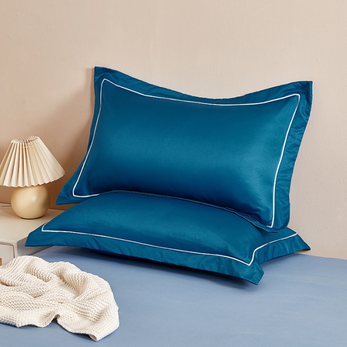 91家纺网 家纺一手货源 找家纺 （总）丰淘 2023新款水洗真丝纯色枕套