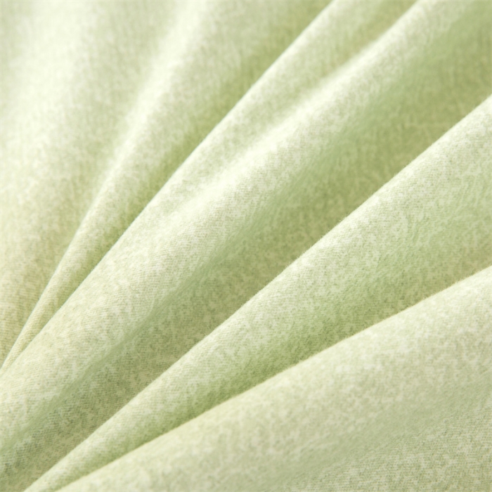 91家纺网 家纺一手货源 找家纺 棉乐町 2025新款纯色全棉长绒棉四件套果绿