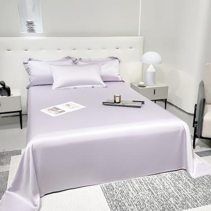 91家纺网 家纺一手货源 找家纺 柠馨2023新款都市贵族系列13376铂金新疆长绒棉纯色单品系列 雪山紫-单床单