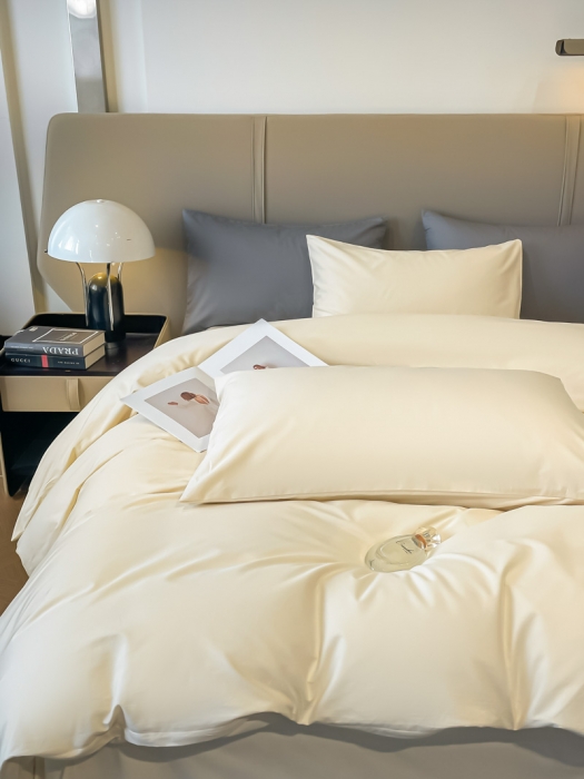 91家纺网 家纺一手货源 找家纺 （总）柠馨2024新款都市贵族系列13376铂金新疆长绒棉纯色单品系列