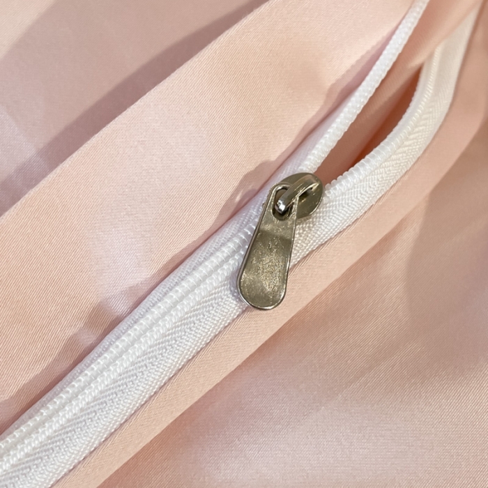 91家纺网 家纺一手货源 找家纺 柠馨2023新款都市贵族系列13376铂金新疆长绒棉纯色单品系列 山茶粉-单被套