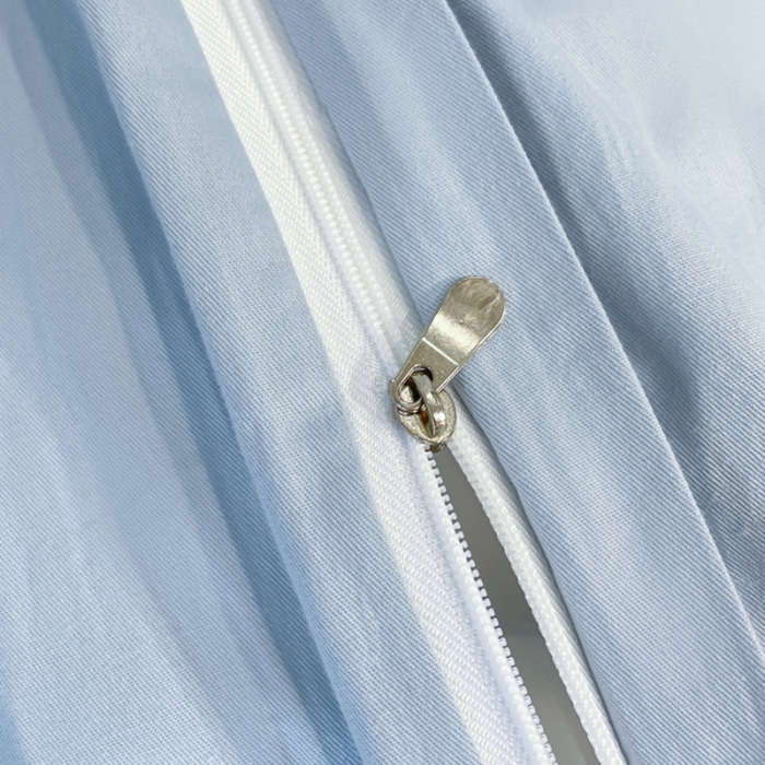 91家纺网 家纺一手货源 找家纺 柠馨2023新款都市贵族系列13376铂金新疆长绒棉纯色单品系列 北极蓝-单被套