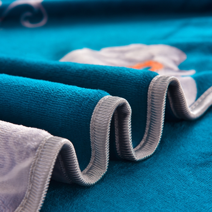 91家纺网 家纺一手货源 找家纺 芯诗曼 2025新款牛奶绒印花单被套 秘密花园