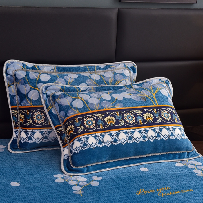 91家纺网 家纺一手货源 找家纺 芯诗曼 2025新款牛奶绒印花单被套 叶叶相思