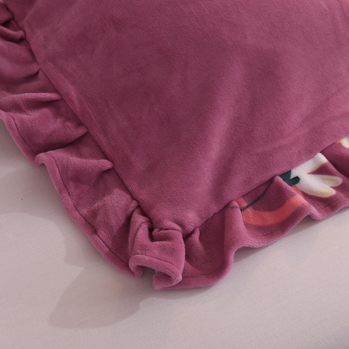 91家纺网 家纺一手货源 找家纺 甜之梦家纺 2025新款泥点绒印花四件套（任何尺寸都可定做） 穿越