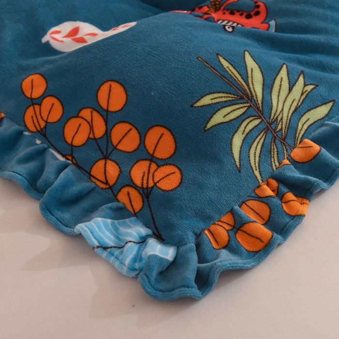 91家纺网 家纺一手货源 找家纺 甜之梦家纺 2025新款泥点绒印花四件套（任何尺寸都可定做） 动物乐园