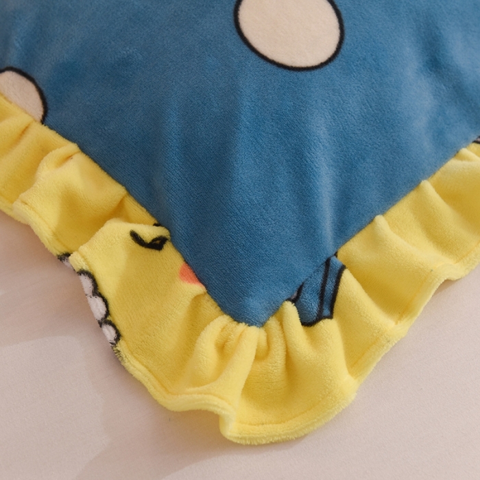 91家纺网 家纺一手货源 找家纺 甜之梦家纺 2025新款泥点绒印花四件套（任何尺寸都可定做） 泡泡公主