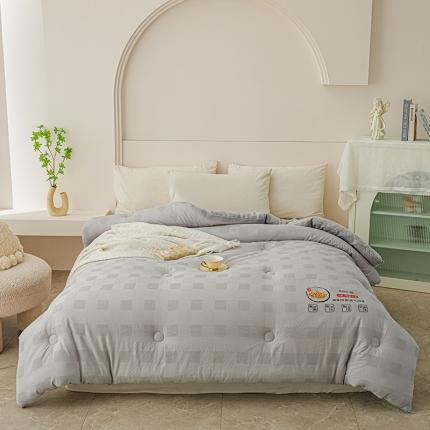 91家纺网 家纺一手货源 找家纺 （手工订边）2025新款全棉原棉提花大豆纤维被子纯棉冬被春秋被被芯