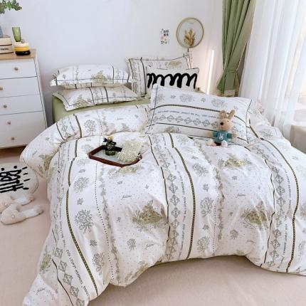 91家纺网 家纺一手货源 找家纺 （总）庭笙 新款有氧双股超密暖绒/花瓣仿生柔感四件套