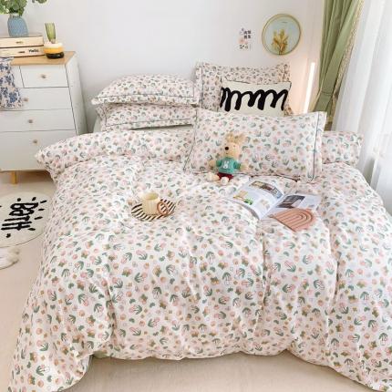 91家纺网 家纺一手货源 找家纺 （总）庭笙 新款有氧双股超密暖绒/花瓣仿生柔感四件套